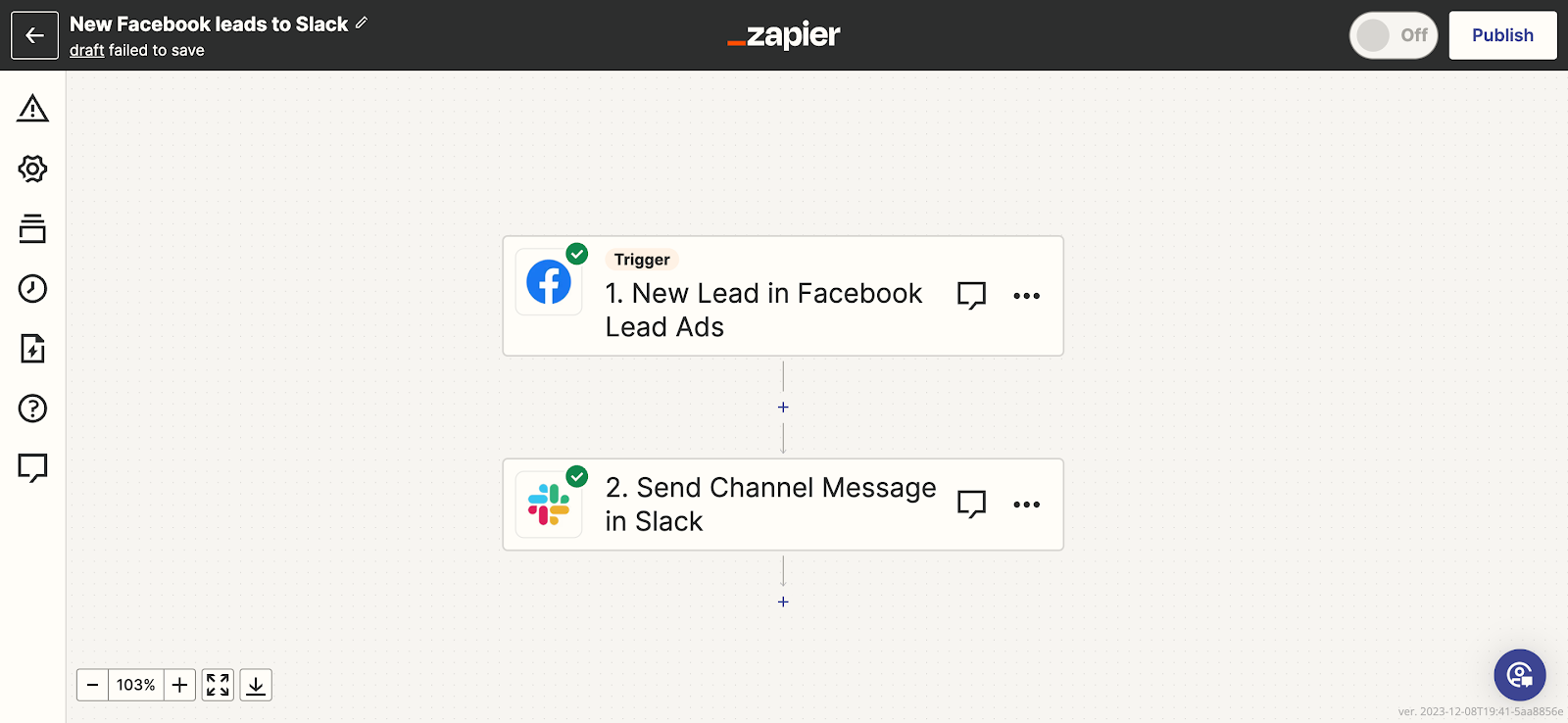 Building a workflow automation in Zapier