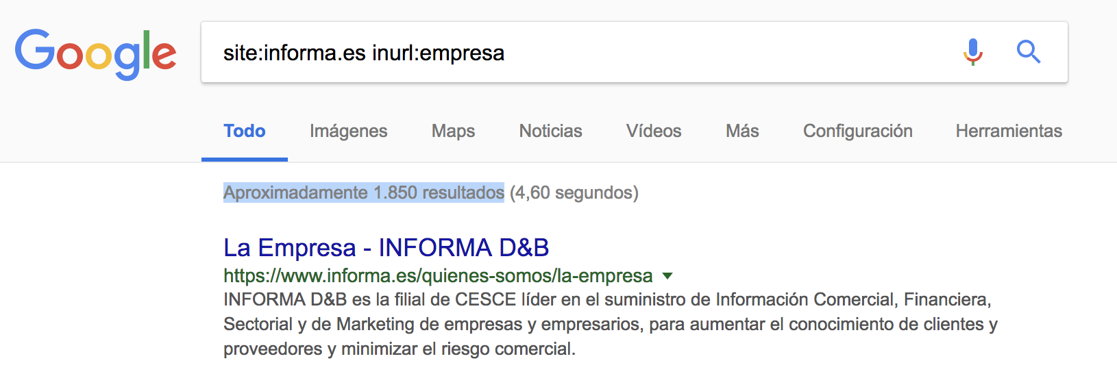 SEO para directorios - inurl:empresa