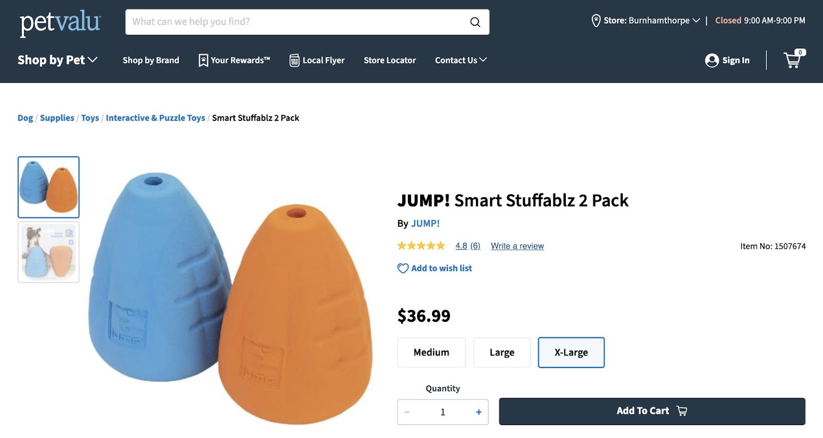 ecommerce merchandise  leafage   for a "dog toy" without the connection     successful  the rubric  but linked from a “dog toys” page