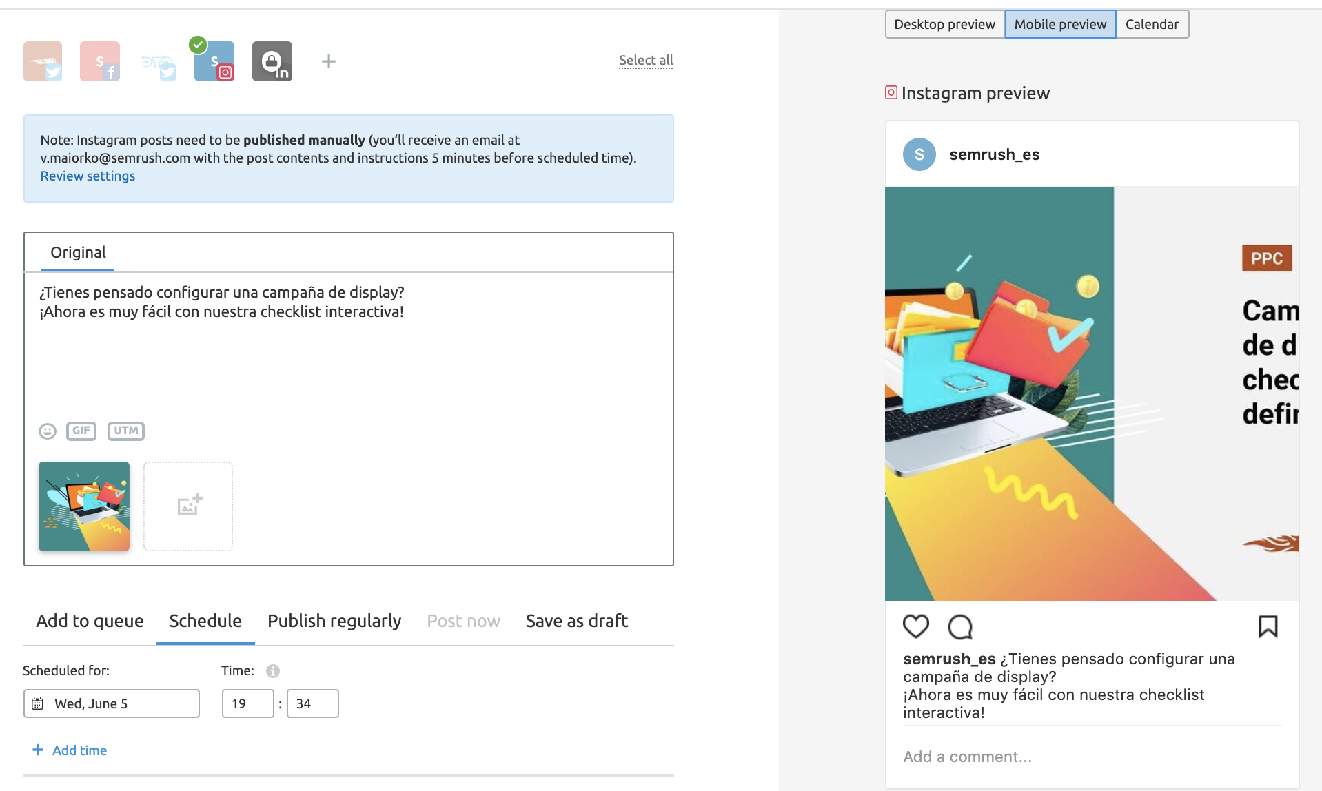 Herramientas para social media - Editor imágenes Instagram