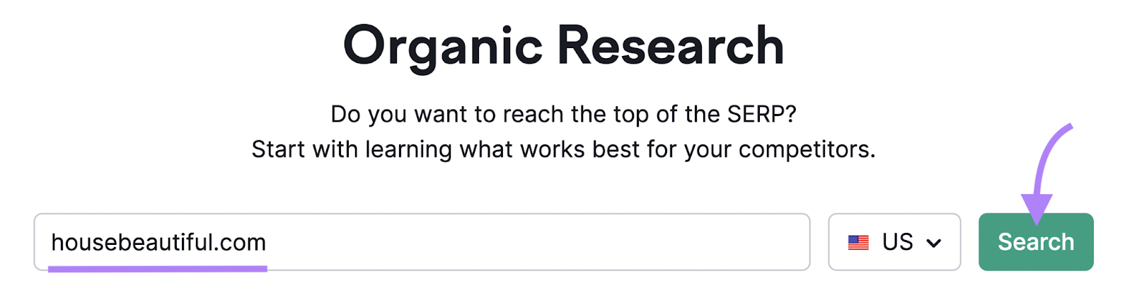 Organic Research tool