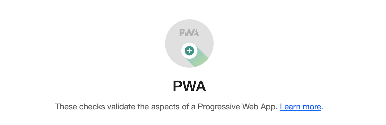 Badge PWA attribué dans Lighthouse