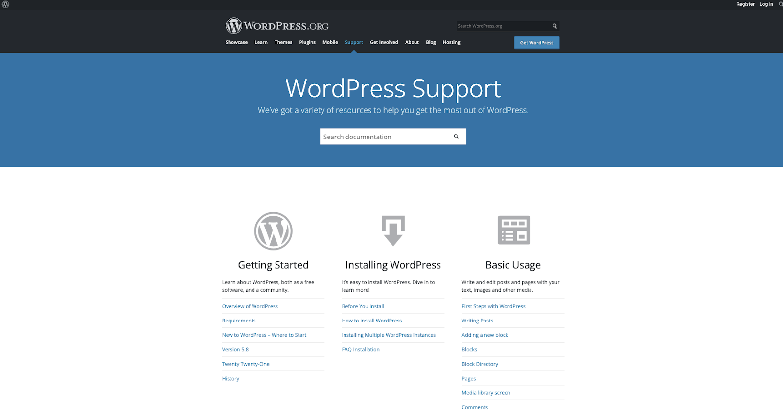 Wordpress - content pillar example