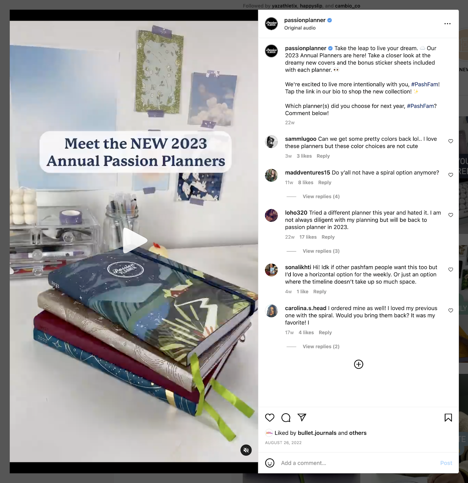Passion Planner own posts on instagram