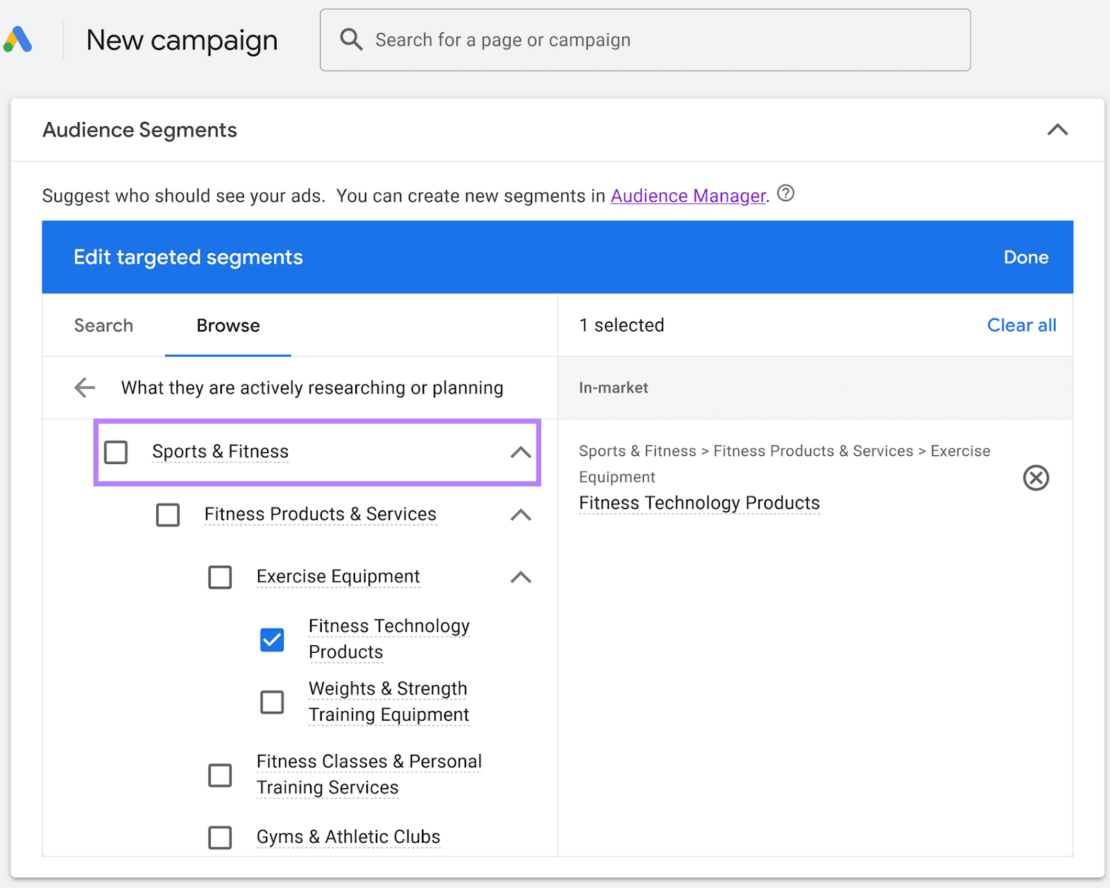 choosing in-market conception   focused connected  radical   who are researching fittingness  tech