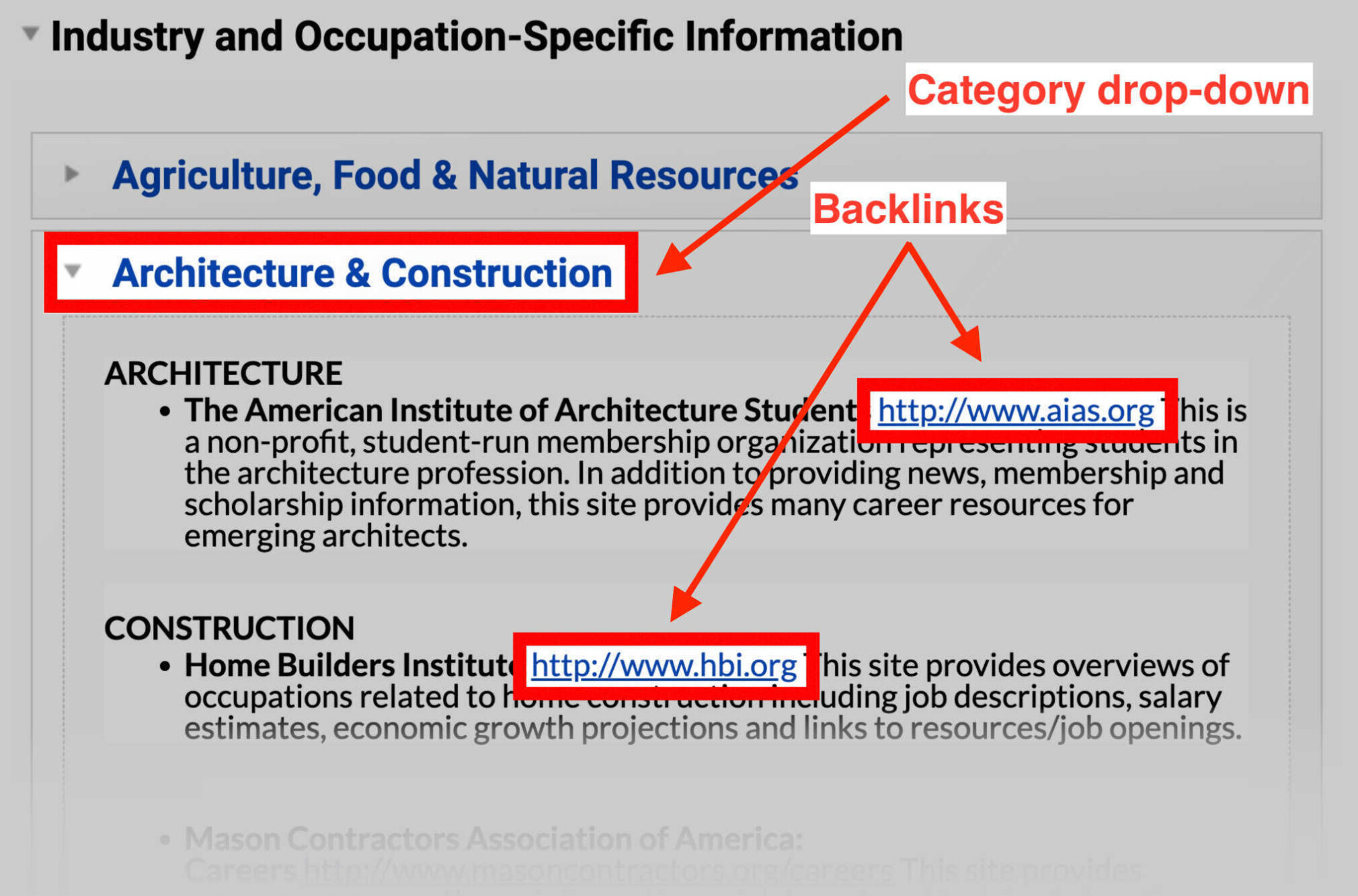 resource page for architecture and construction