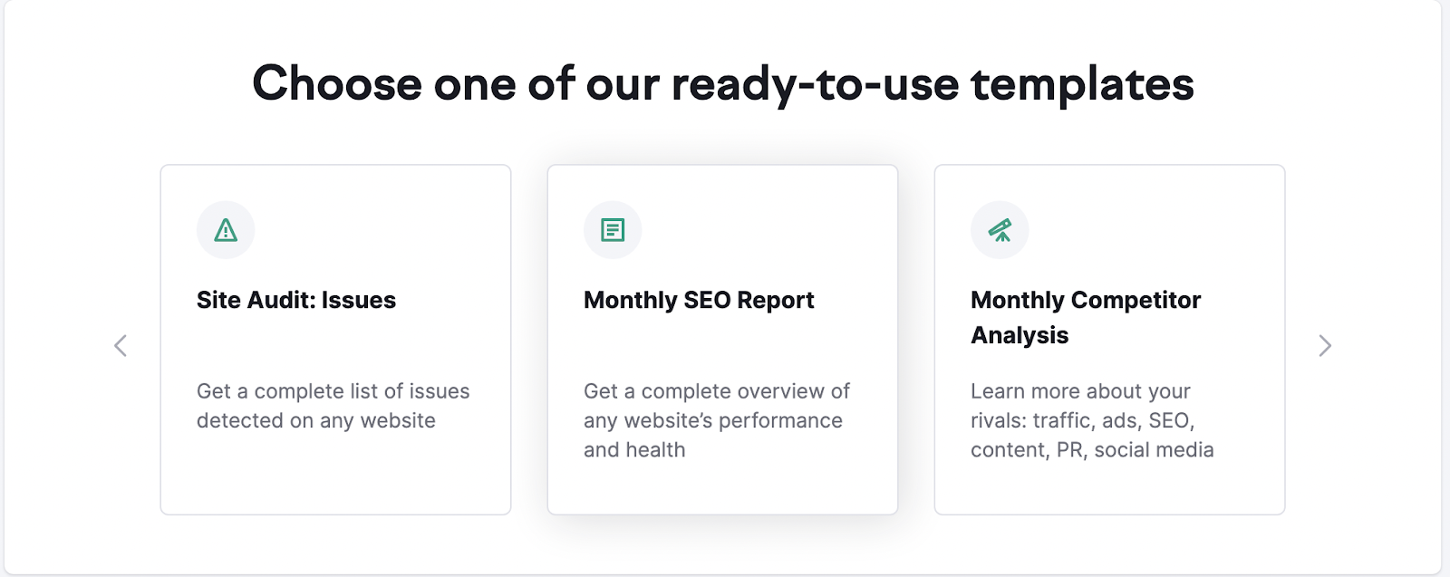 My Reports tool helps you build your reports from many ready-to-use templates