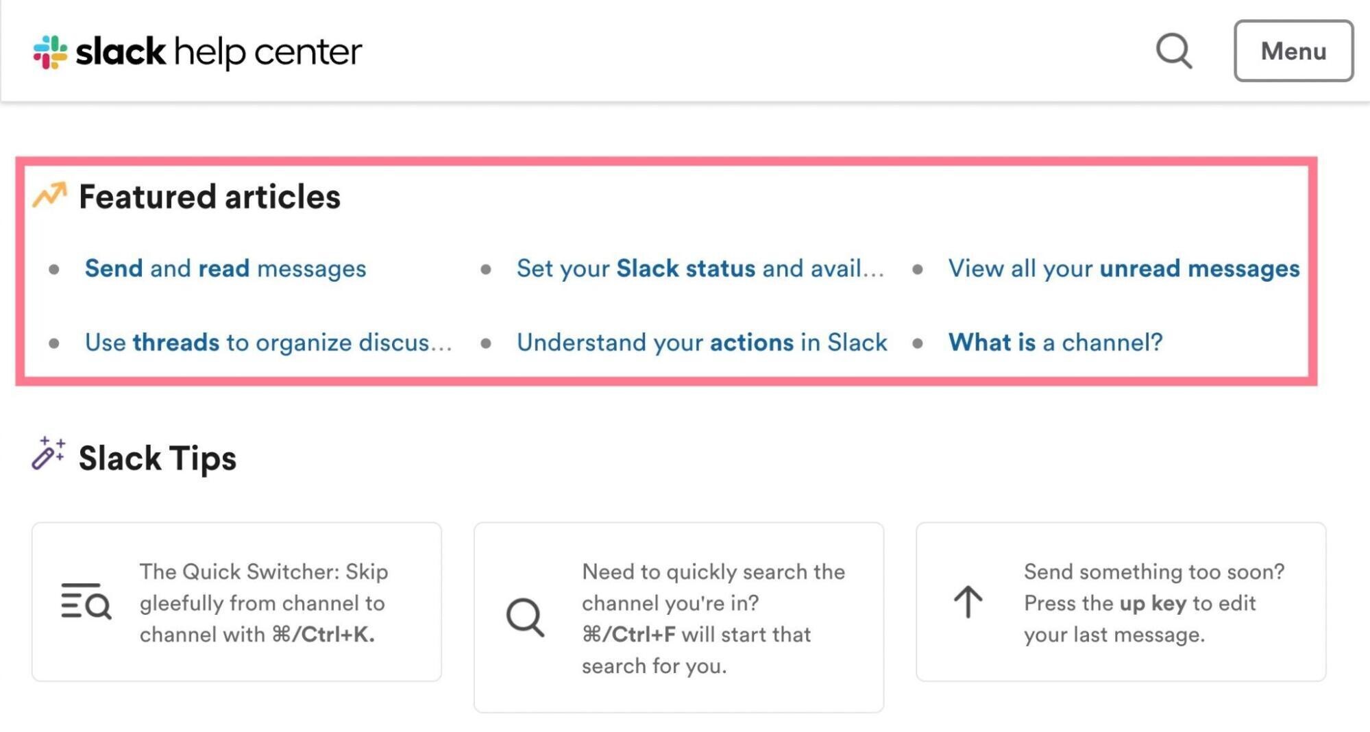 slack featured articles