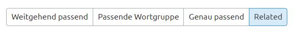 Keywordliste mit Übereinstimmungstypen filtern