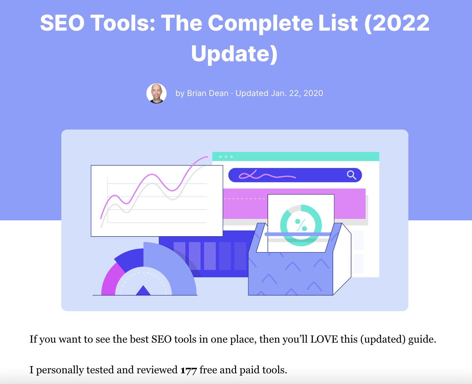Backlinko list of seo tools