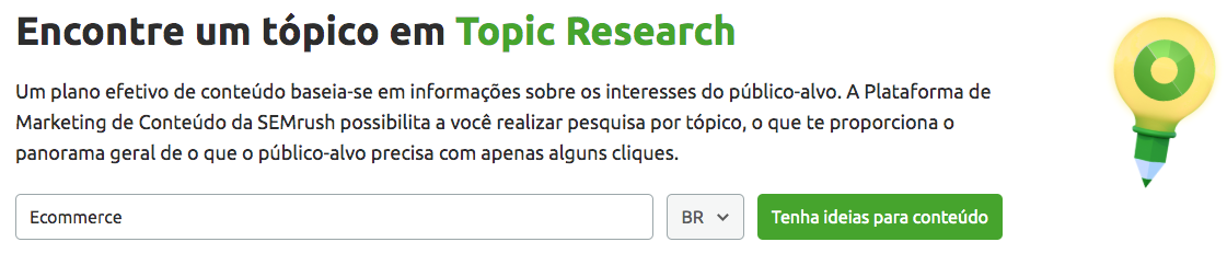 SEMrush Topic Research