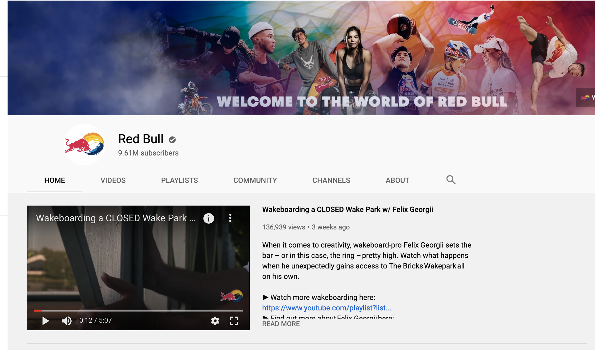 Youtube da RedBull