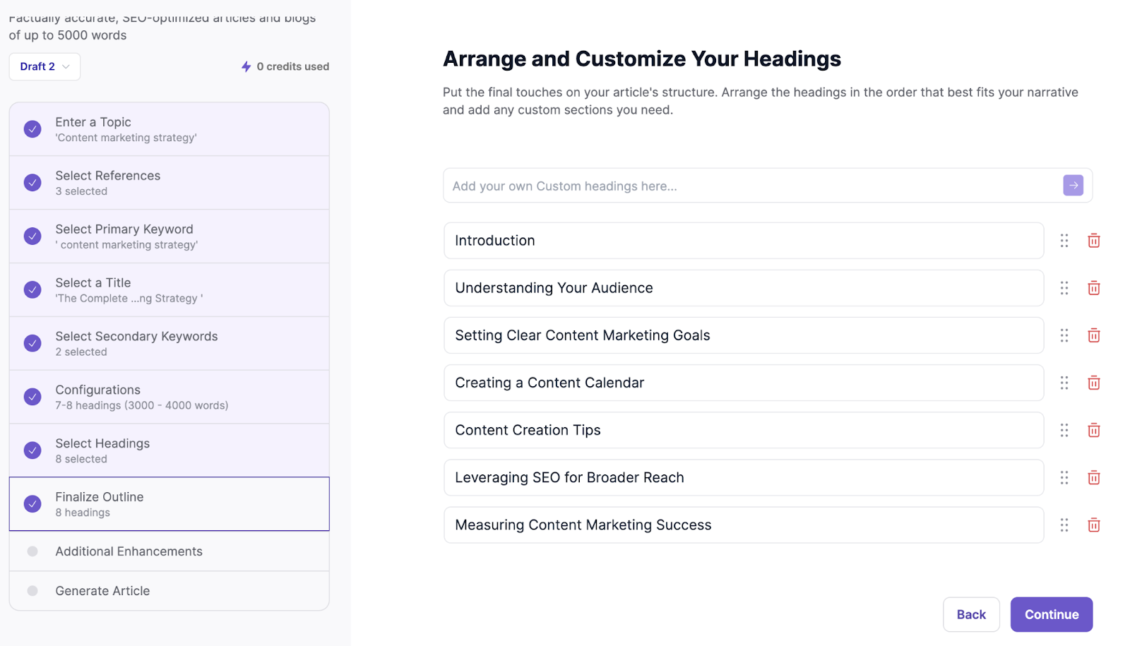 Writesonic: the AI writing tool's UI