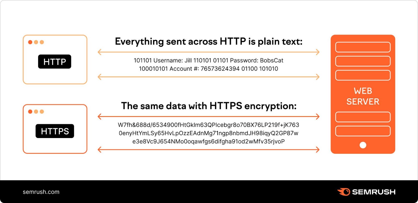 HTTP and HTTPS communication with the website's server explained