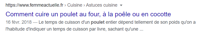 résultat Google lien bleu normal