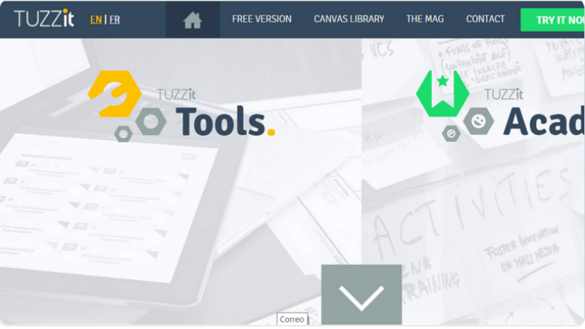 Tuzzit, herramienta para crear un modelo Canvas
