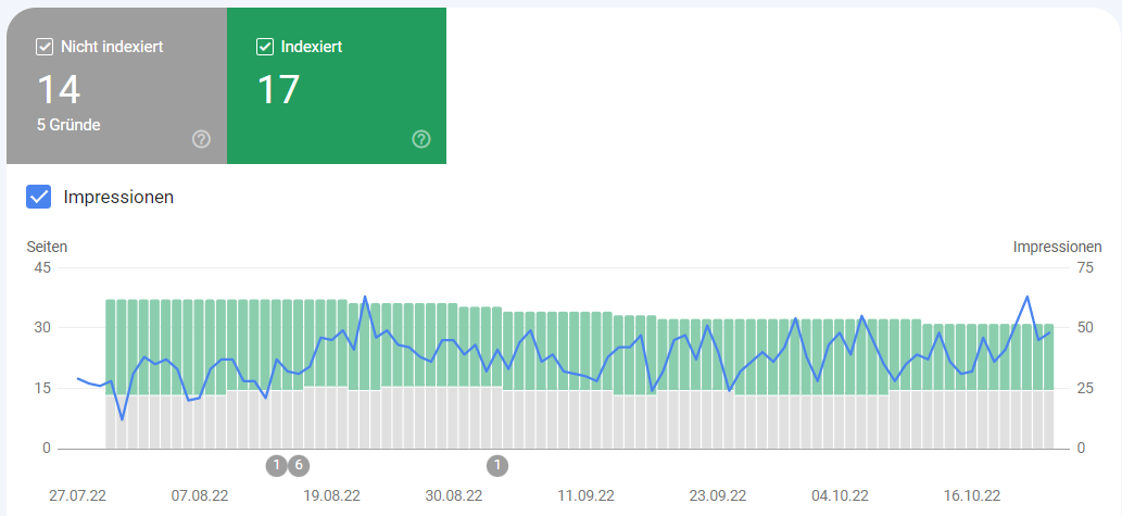 Google Search Console: Seiten-Bericht