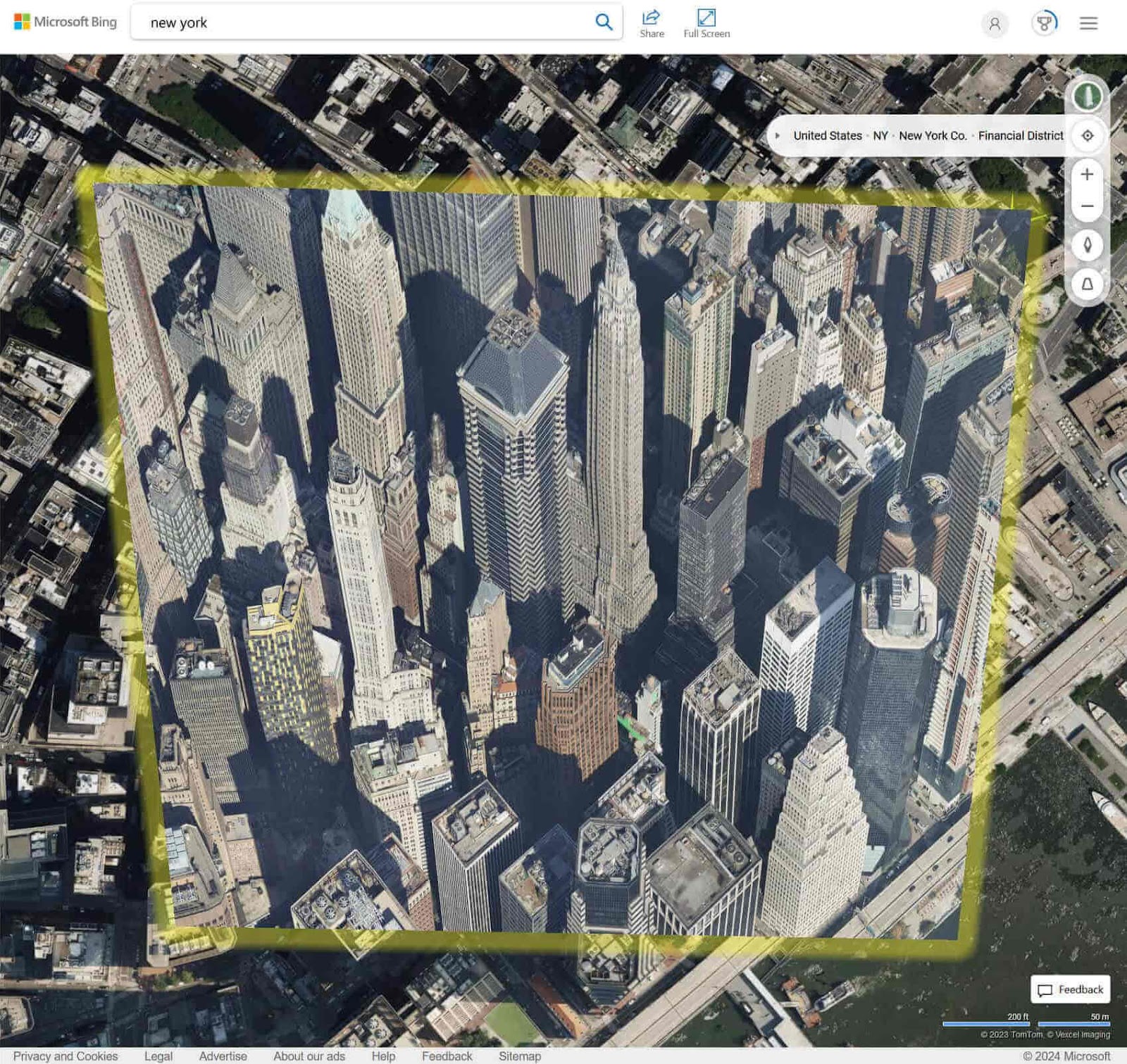Bird’s Eye View diagnostic   shown connected  Bing Maps