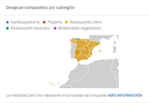 Plan de marketing para restaurantes de comida rápida - Trends subregiones