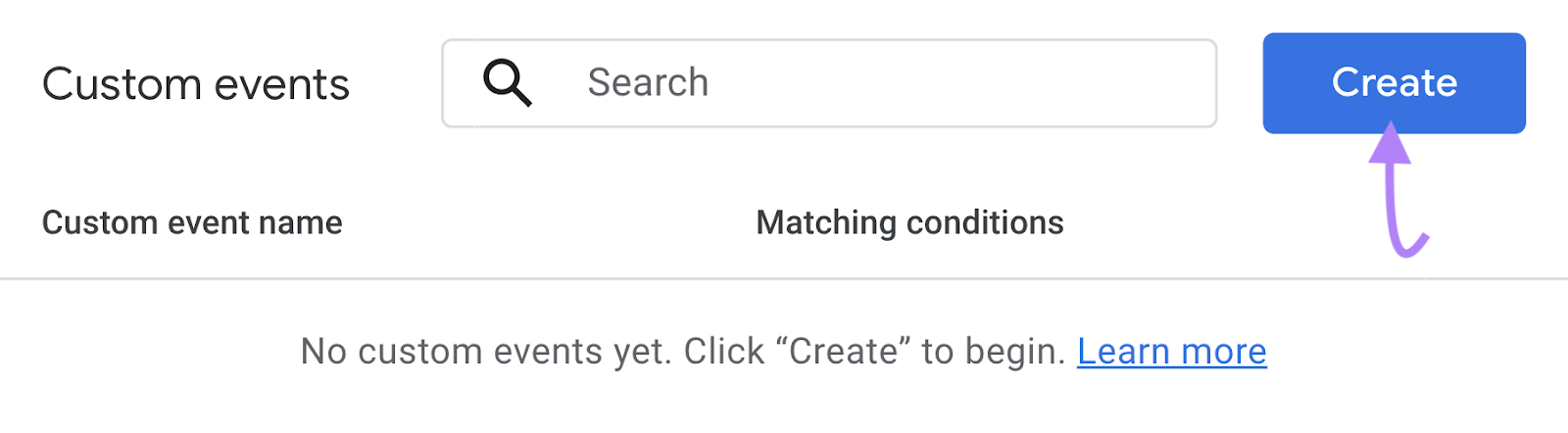 "Create" button highlighted