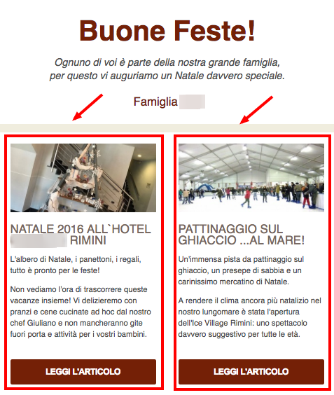 Inserire i blog-post nella newsletter