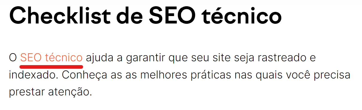 como melhorar seo - link interno