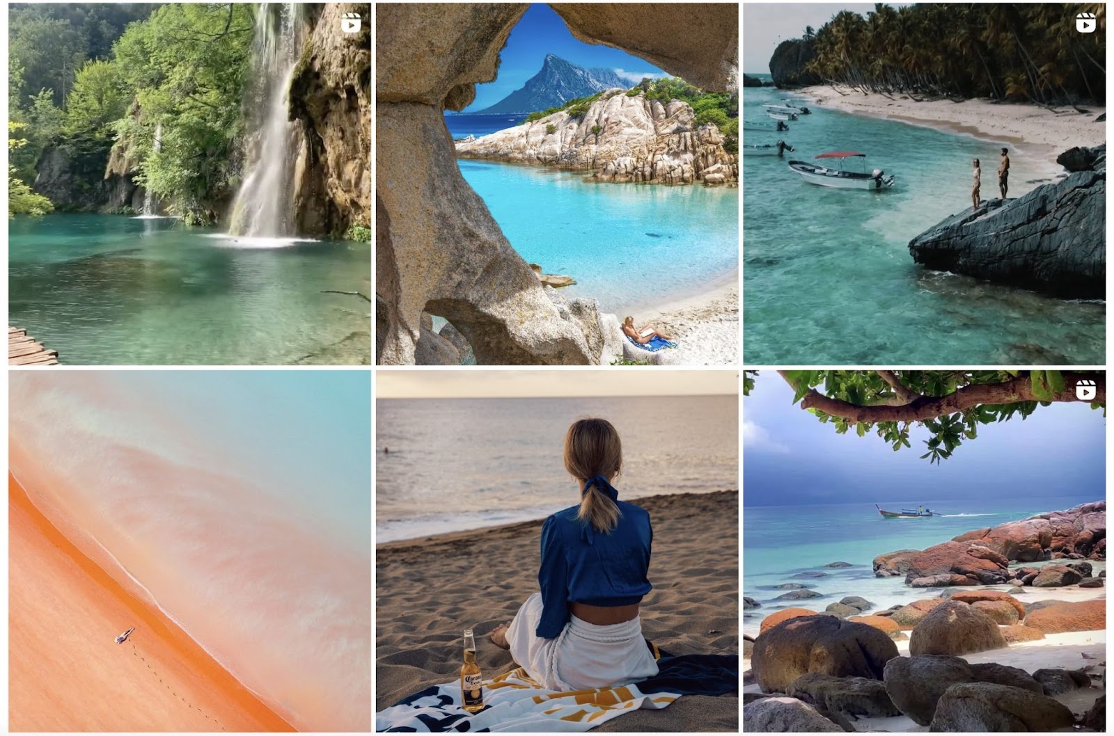 Instagram images for Corona’s #ThisIsLiving campaign