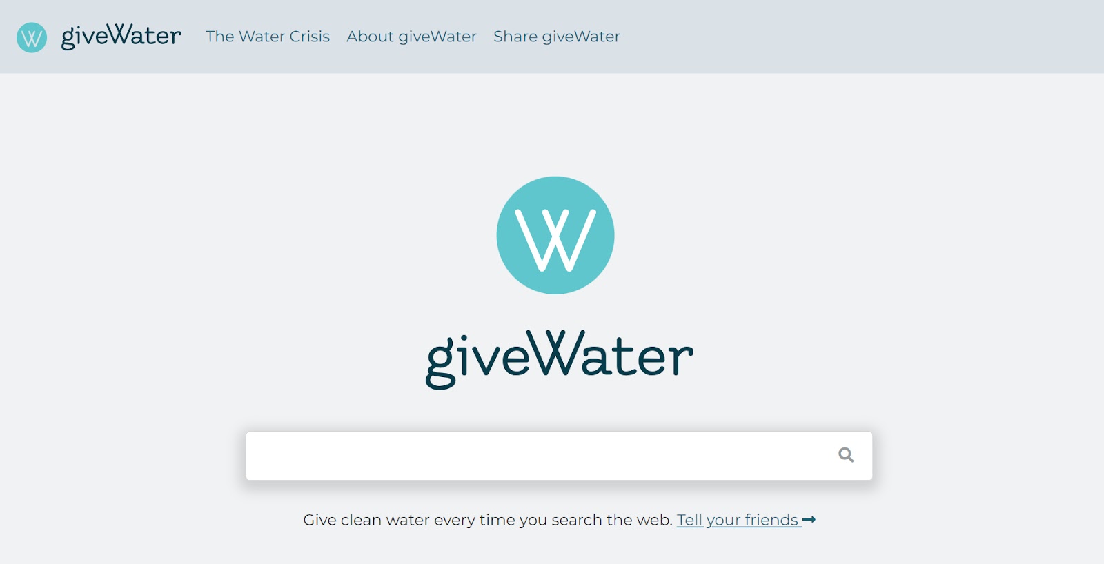 giveWater search engine
