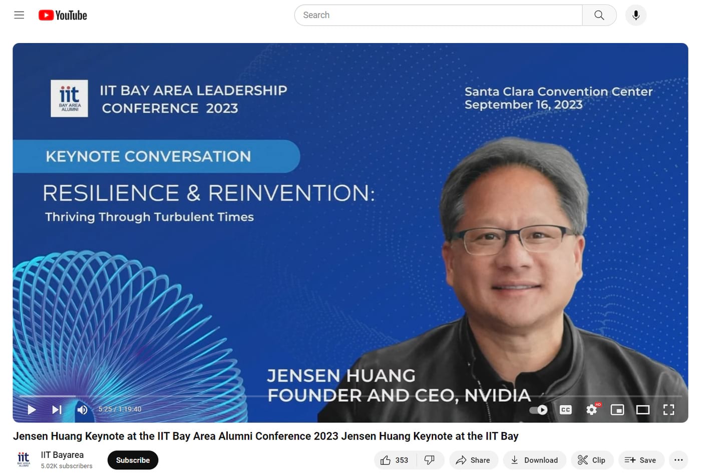 NVIDIA’s Jensen Huang keynote at a leadership conference in California’s Bay Area