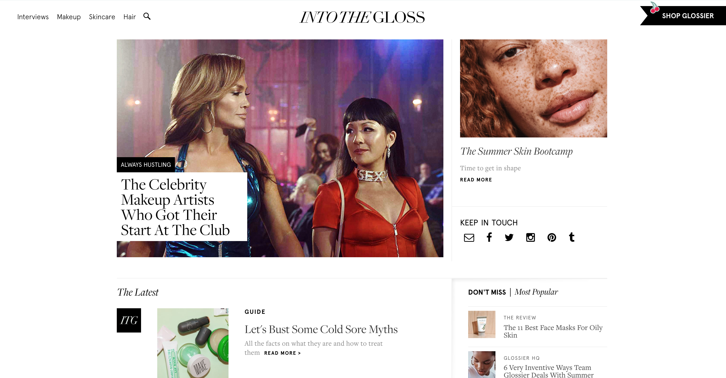 Le blog Into The Gloss, appartenant à Glossier.com