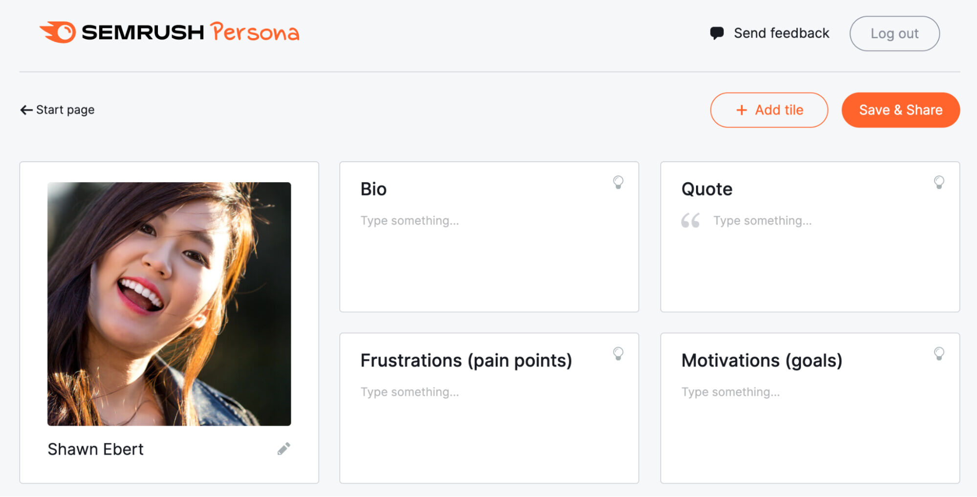 define personas in semrush persona tool