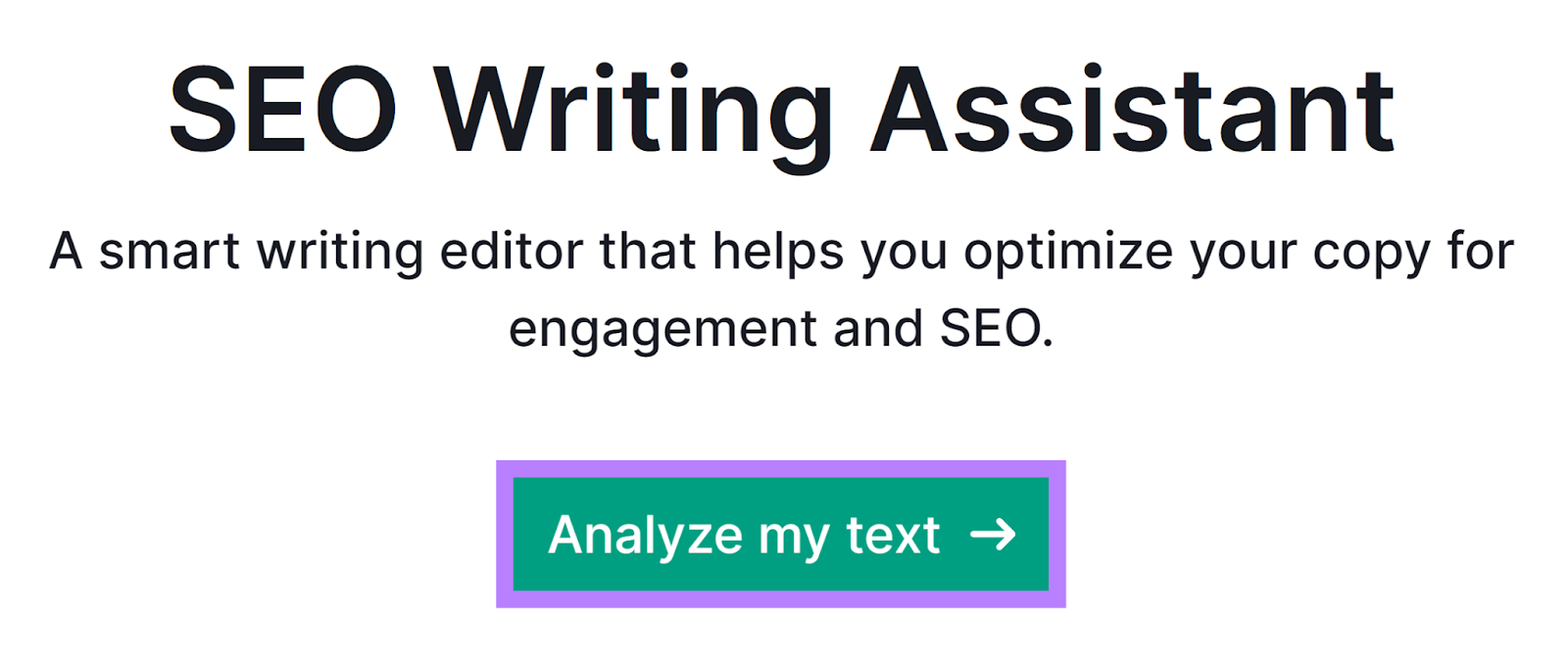 Semrush SEO Writing Assistant commencement  with Analyze my substance   fastener  highlighted