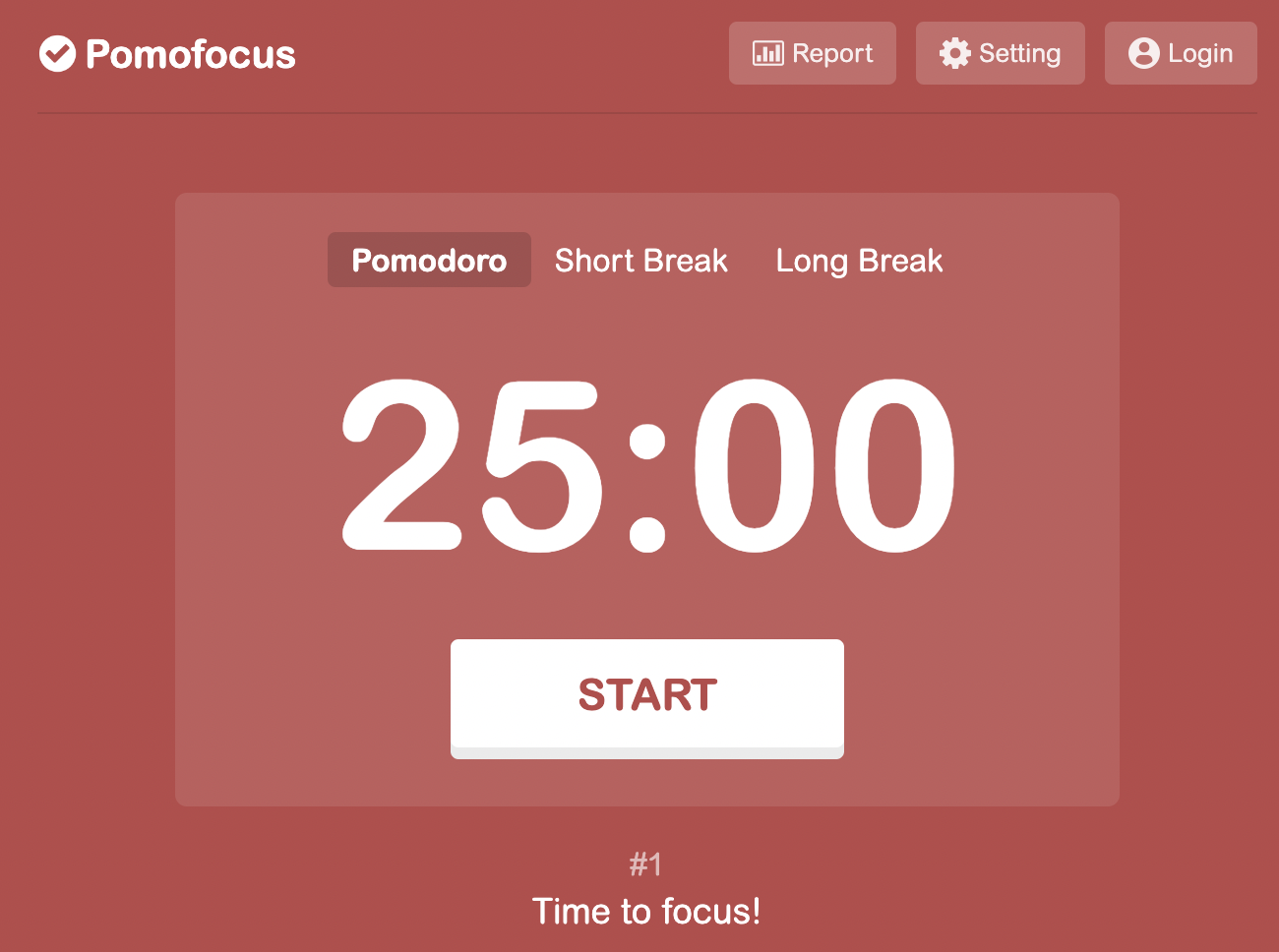 L'outil Pomodoro Timer de Pomofocus