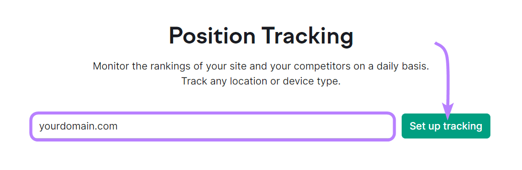 Position Tracking tool