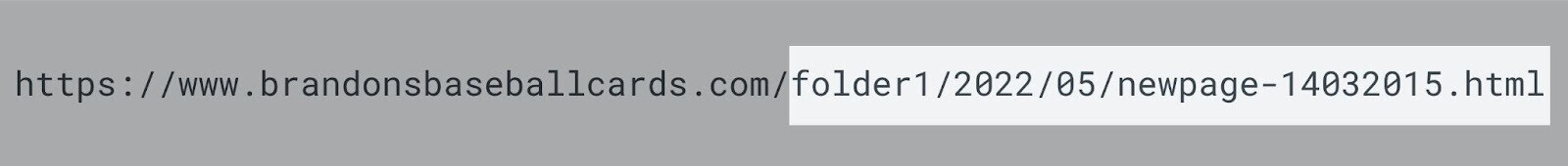 Ejemplo de una URL mal optimizada