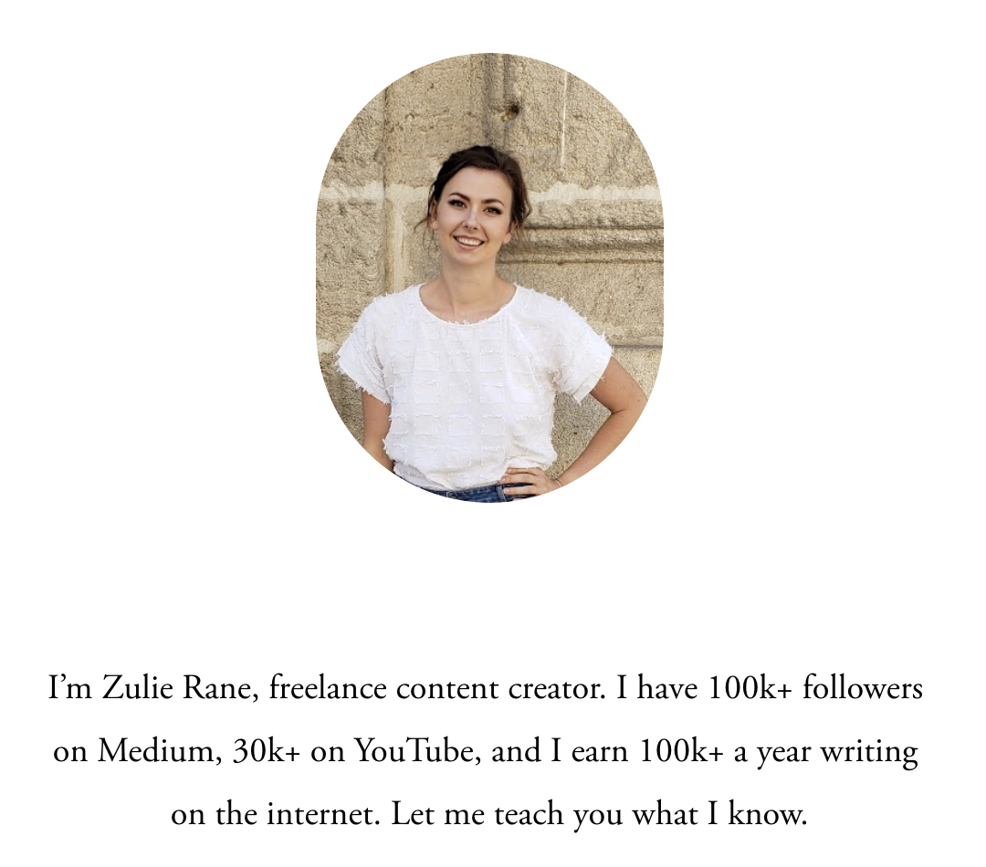 Zulie's writer profile