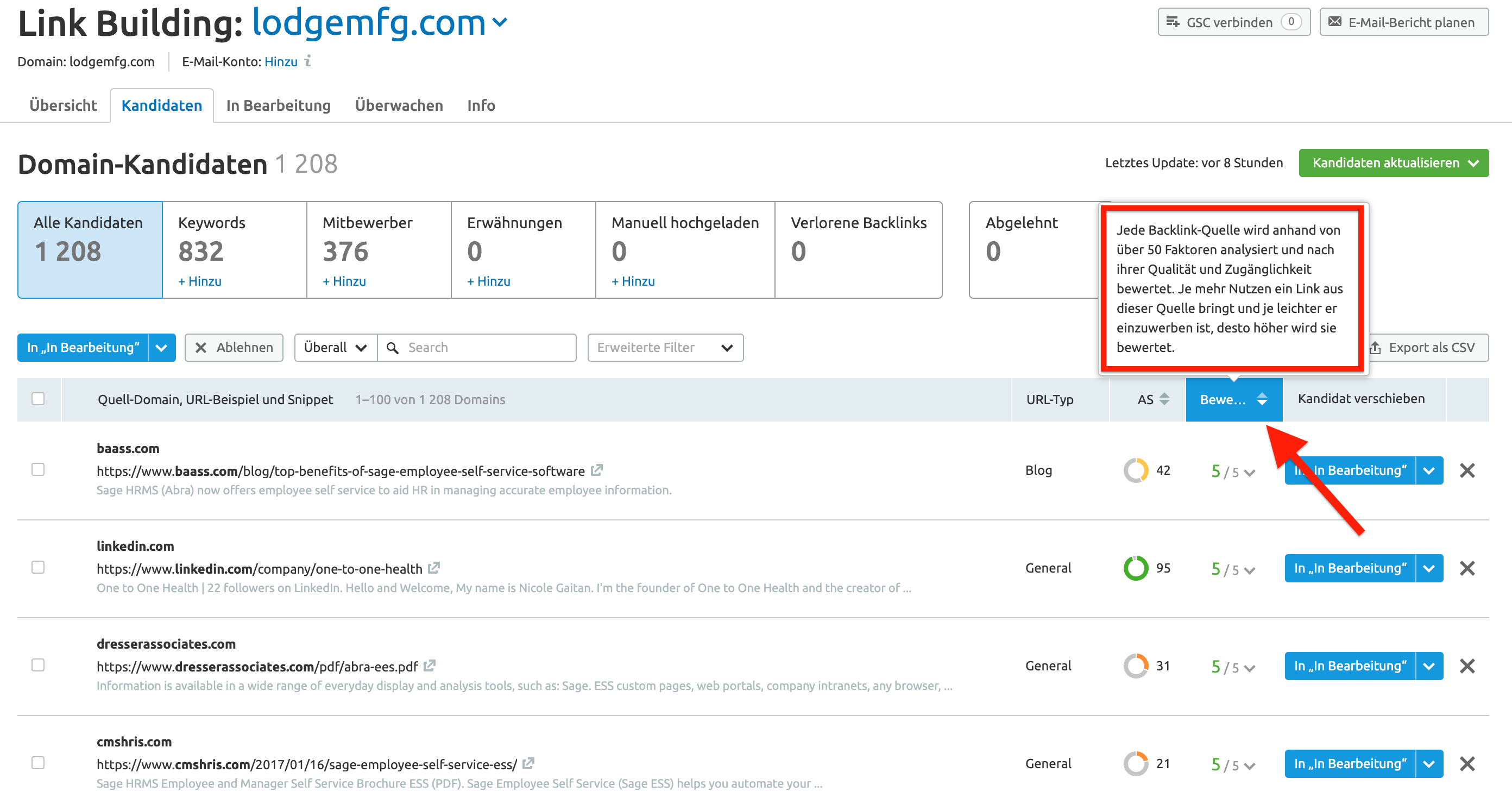 Link Building Tool Bewertung