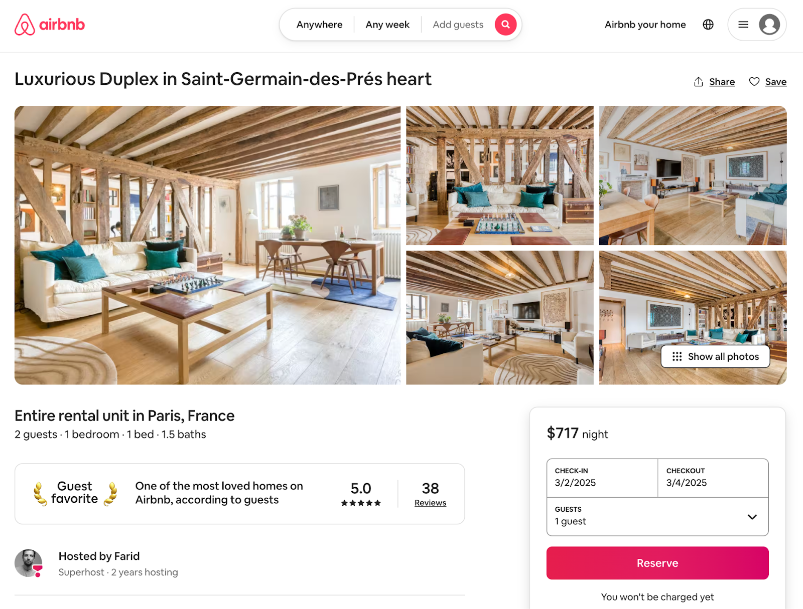 Airbnb rental information has bright, high-quality photos that make nan listing enticing to searchers.