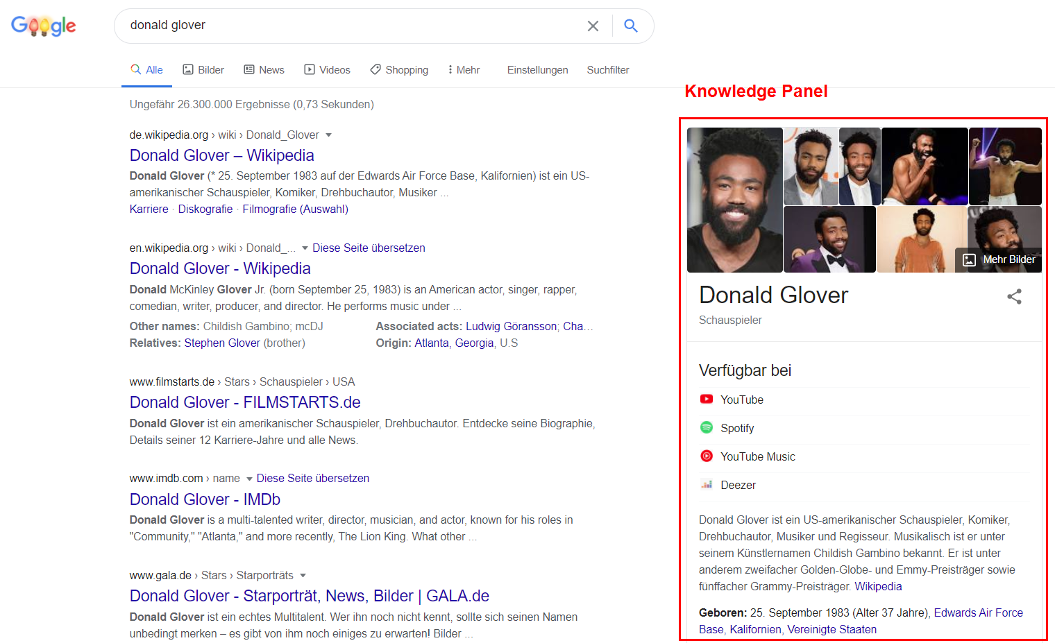Knowledge Panel