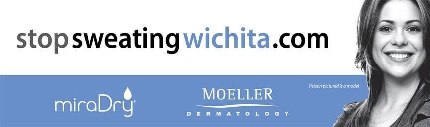 a billboard with custom URL "stopsweatingwichita.com"