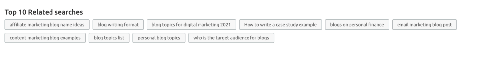 blog topics