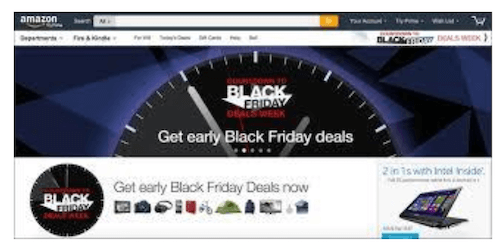 come amazon crea aspettativa per il black friday