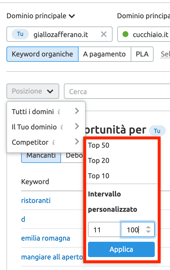 Analizza i tuoi competitor e migliora i tuoi posizionamenti