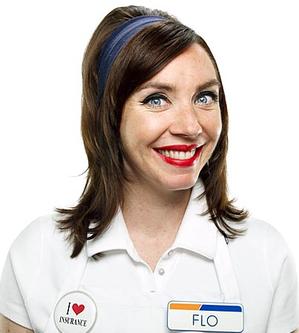 An image of Flo from Progressive Insurance
