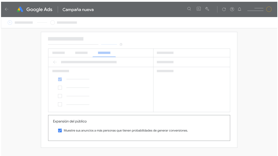 ampliacion de audiencia google ads