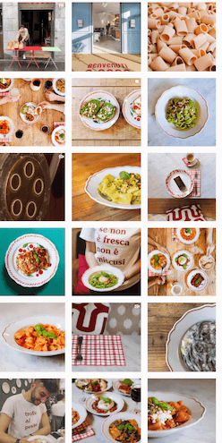come devono essere le immagini del profilo instagram di un ristorante