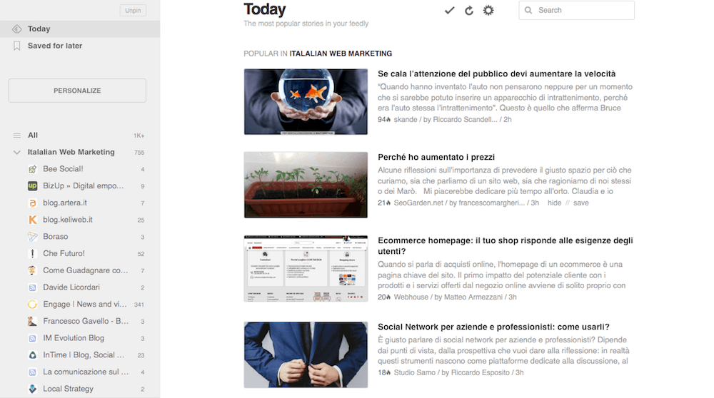 Feedly: come usare questo tool gratuito nel tuo piano di social media marketing