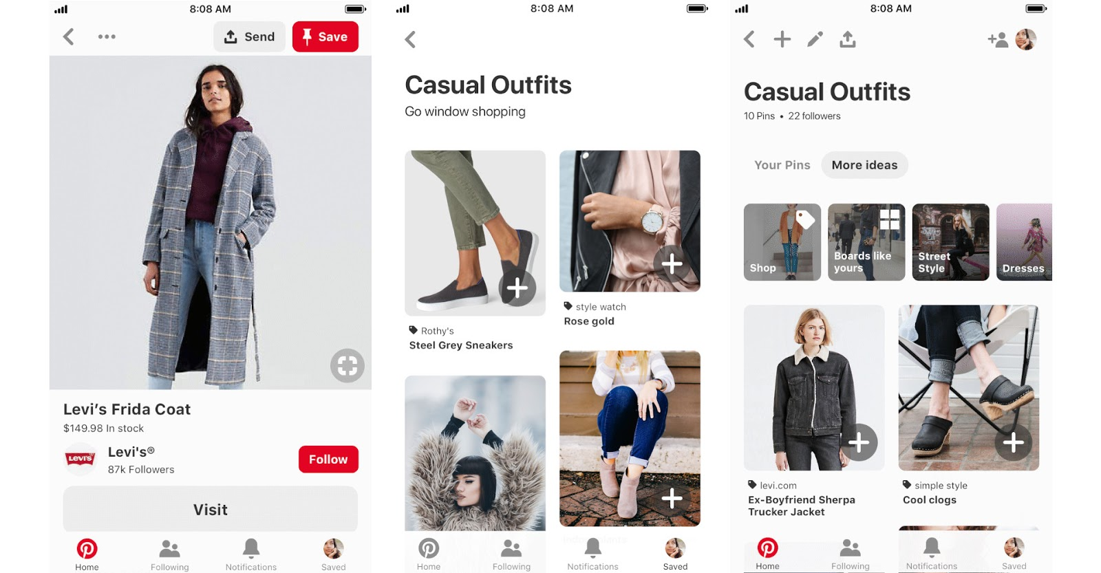 Catalogue Pinterest pour le social selling