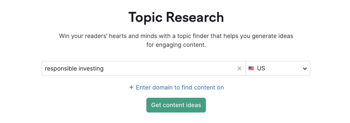 Researching your topic