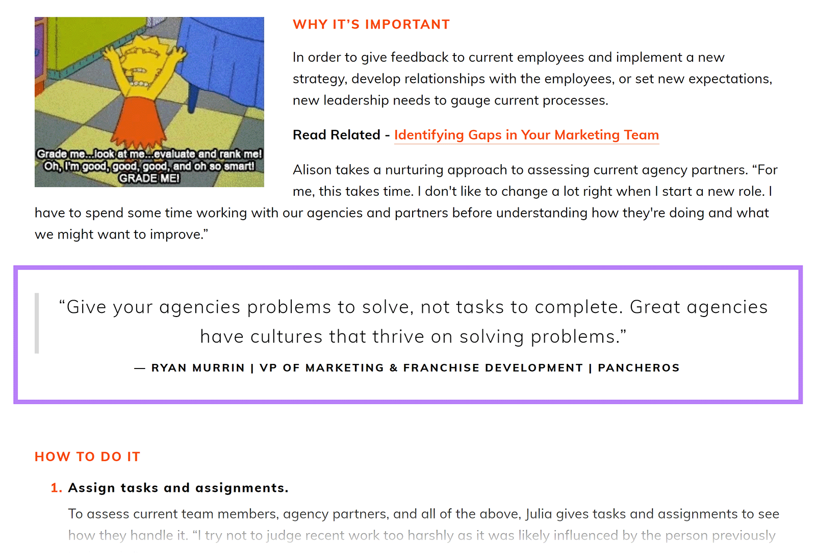 Block punctuation  by Ryan Murrin highlighted successful  Setup blog post.